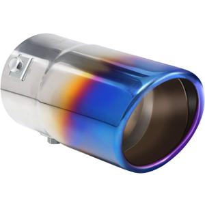 Exhaust tip - to Fit 1.75 to 2.5 Inch Exhaust Tail Pipe Diameter- Stainless Steel to give Chrome Effect - Car Muffler Tips