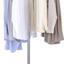 Clothes Drying Rack Foldable, 59 inch Tripod Laundry Drying Rack Indoor with Rotating Clothes Rail for 27 Pieces of Clothes, Space Saving, Stainless Steel, White and Silver CDR001W01