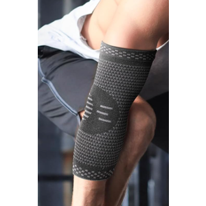 POWERLIX Elbow Brace Compression Support - Elbow Sleeve for Tendonitis, Tennis Elbow Brace and Golfers Elbow Treatment, Arthritis, Workouts, Weightlifting – Reduce Elbow Pain (Black, M)