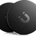 2 Pack Ultra Magnetic AirTag Holder(1st&2nd generation) | Waterproof | Shatterproof | Minimalist Design | Compatible with AirTag, Extra 3M Tape for Optional Mounting, Magnet AirTag Case for Car -Black (Mid-nite BLK)