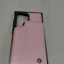 Vinich for Samsung Galaxy S24 Ultra Wallet Case with Card Holder, RFID Blocking Credit Slots Kickstand Shockproof Phone Cover for Women Men, Pink