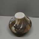 Wabi Sabi Rusty Vintage Vase, 6.3" Tall Wabi Sabi Decor Rustic Farmhouse Pottery Vase for Centerpiece, Textured Pottery Flower Vases for Home Decorative, Table, Living Room, Bedroom, Bathroom, Kitchen (6.1 in, Antique Iron Rust)