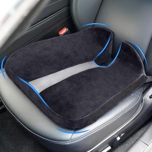 DrCarNow Car Seat Cushion, Coccyx Pad for Tailbone Pain Relief, Seat Cushion for Long Sitting Hours, for Office Chair Home Chair, for Truck Driver Wheelchair (Black)