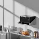 Stainless Steel Microwave Shelf, 24"x24" 220 lb Metal Appliance Wall Mount Shelf for Commercial Restaurant, Kitchen, Garage and Utility Room