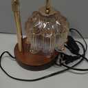 Candle Warmer Lamp Electric Timer - Vintage Heater Candles Warming Height Adjustable Dimmable Warmers Flower Lamps No Flame Heat Warm Melt Wax Jar Modern Home (Amber-electroplated Gold)