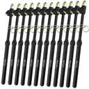 Dual Head Tire Pressure Gauge 10-150PSI, 12 Pcs Heavy Duty Semi Truck Tire Pressure Gauge 1-10 Bar, Air Pressure Gauge for Tires Extended Tube for Semi Truck, RV, Car, Motorcycle