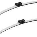2 wipers Factory Replacement For Tesla Model 3 2017-2023/Model Y 2020-2023 Automotive Replacement Windshield Wiper Blades Set - 26"+19" (Set of 2) Top Lock White Wipers