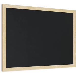 U Brands Chalkboard, 18" x 24" Inches, Light Birch Wood Frame (310U00-01)