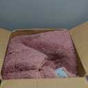 OLANLY Pale Pink Round Rugs for Bedroom - Machine Washable, 7 ft Circle Area Rugs for Living Room, Soft and Fluffy Shaggy Carpet for Teen Girls and Boys, Nursery Rooms, Dorms, Home Decor Aesthetic