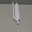 Tension Curtain Rod 30 to 64 Inch White Curtain Rod Adjustable Expandable Spring Tension Curtain Rod No Drilling 7/8" Spring Loaded Curtain Rods for Windows Bedroom Closet Doorway Door