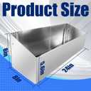 Aluminum Fuel Tank Rack Multi Use Storage Cabinet Holder Organizer Length 24" Suitable for Store Garages Enclosed Racing Trailers Work Areas Automotive Parts Silver