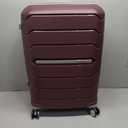 Samsonite Freeform Hardside Expandable with Double Spinner Wheels, Merlot, Checked-Medium 24-Inch