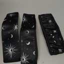 Star Moon Steering Wheel Cover Elastic Non-Slip Car Steering Wheel Covers with Seat Belt Shoulder Pad for Women Men