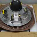 Patio Heater for Outdoor Use 1500W Electric Infrared Hanging Heater, Ceiling Mounted, Waterproof for Porch, Garage, Balcony, Overheat Protection Brown