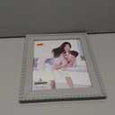 Malden International Designs 2386-80 Bead W/Wood Mat, Gray, 8x10