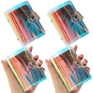 4-Pack Small Photo Album 2x3 Compatible with Fujifilm Instax Mini Film/Polaroid Film/Kpop Photocard Credit Card Holder for Women Girl Birthday Gift (36 Pockets)