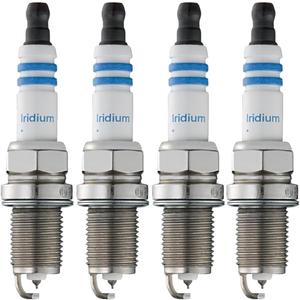 BOSCH 9602 OE Fine Wire Double Iridium Spark Plug - Advanced Original Equipment Technology with 4X Life - Pack of 4