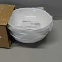 Corelle 4Pc Versa Bowls for Pasta Salad and More, Service for 4, Durable and EcoFriendly 30Oz, Compact Stack Bowl Set, Microwave and Dishwasher Safe, White