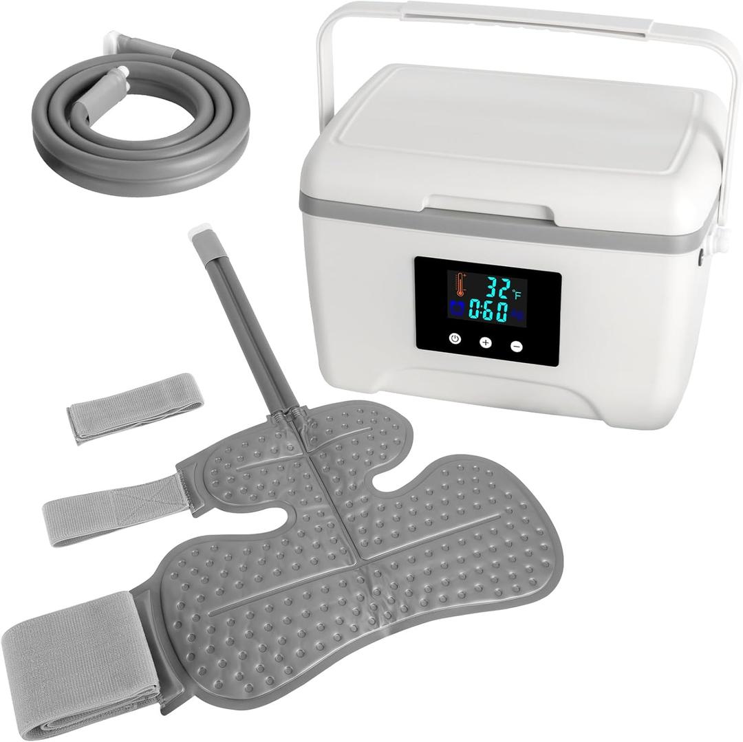 Ice Machine for Shoulder After Surgery Recovery, 9 Quarts Timer Circulate Rotator Cuff Cold Therapy Machine Home Cryotherapy System for Shoulder Replacement Post-Surgery Swelling, Sprains