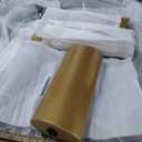 NTC 40 Inch Tribase Boho Wooden Round Coffee Table for Living & Dining Rooms  Waterproof & Heat Resistant, Burnt Black