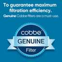 Cobbe 4 Pack Replacement Filters for Handheld Shower Head - Water Softener Filters Beads for Hard Water - Remove Chlorine - Reduces Dry Itchy Skin