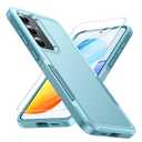 FNTCASE for Samsung Galaxy S25 Case: Dual Layer Heavy Duty Phone Protective Cover Shockproof Rugged with Non-Slip Textured - Military Drop Protection Bumper Tough - 2025, 6.2 inch Mint Green