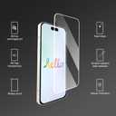 Ailun 3 Pack Screen Protector for iPhone 16 Plus [6.7 inch] + 3 Pack Camera Lens Protector with Installation Frame,Case Friendly Tempered Glass Film,[9H Hardness][Not for iPhone 16e/16/16 Pro/Pro Max]