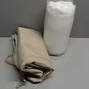 Favoyard Deep Seat Patio Cushion Set 22 x 22 Inch Waterproof Outdoor Chair Cushions for Patio Furniture with Fade Resistant and Removable Cover with Handle & Adjustable Straps for Patio, Yard, Garden (Beige)