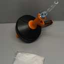 Drain Auger, Clog Remover with Drill Adapter, 25 Feet Flexible Plumbing Snake Use Manually or Powered for Kitchen, Bathroom and Shower Sink, Comes with Gloves (orange)