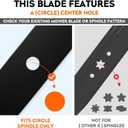 TCU15881 60" High Lift Blades for John Deere Ztrak Z930M Z950M Z950R Z915E Z951R 1025R Z757 Z665 X710 X730 X738 60 inch Deck Cut Lawn Tractor Zero-Turn Mower M128485, M131958, M144196, M163983, Black