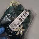 Lanpn Christmas Tree Skirt 16 inch, Velet Xmas Tree Skirt with Embroidery Snowflake Winter Christmas Tree Mat for Small mini Silm Pencil Tree Winter Holiday Indoor Xmas Decor (Green, 40cm)