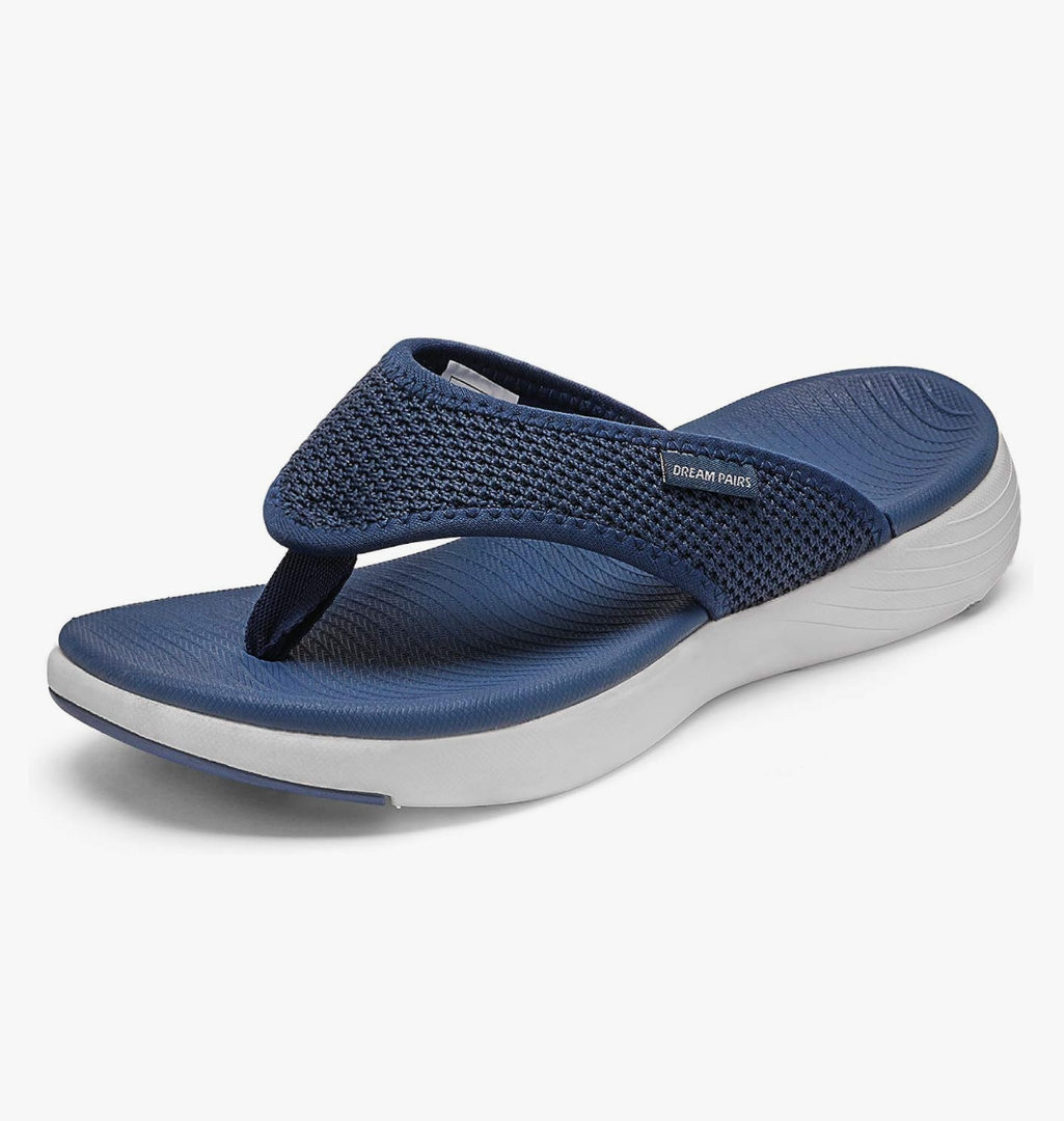 DREAM PAIRS Women's Arch Support Soft Cushion Flip Flops Thong Sandals, 5