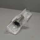 HIIMIEI Hair Tool Organizer Wall Mount, White Acrylic Hot Tool Holder with 2Cups, Bathroom Hair Styling Accessories Storage Organizer for Flat Iron, Blow Dryer, Curling Wand