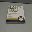 Pembrook Ankle Diabetic Socks for Women and Men - 6 Pairs | Low Cut Neuropathy Socks for Women | Smooth Toe Seams (Black)