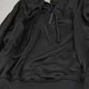 Ladmous Womens Casual Long Sleeve Half Zip Sweatshirt Lapel Drawstring Oversized Pullover Tops with Pockets, Size 2XL