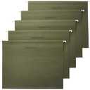 Basics Hanging File Folders with Adjustable Tabs, Sturdy Expandable Document Organizer, Letter Size 8.5x11 inch, Green, 25-Pack