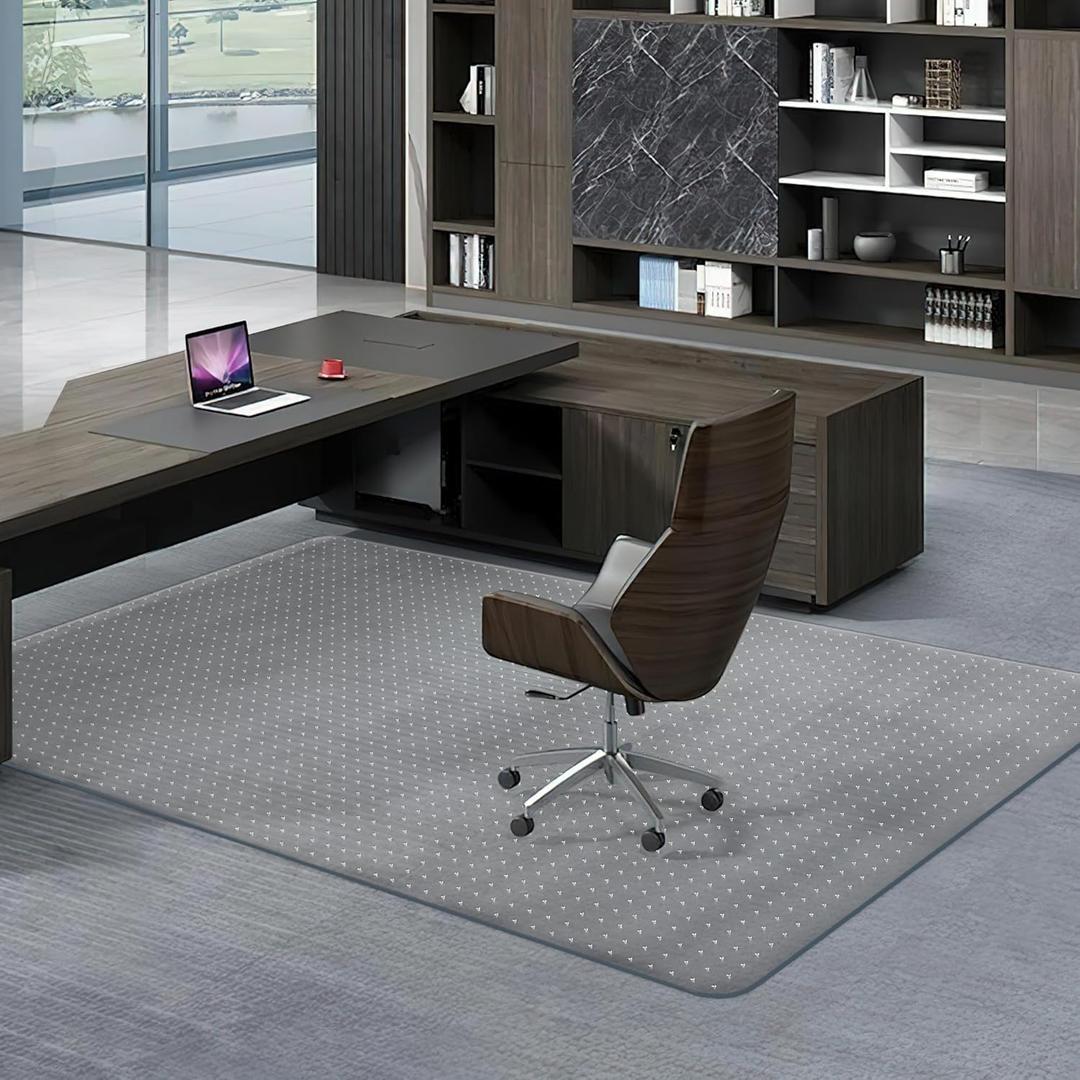 BesWin Chair Mat for Carpets, Clear Office Chair Mat for Carpeted Floors, Carpet Protector Mat for Office Chair for Low Pile Carpet, BPA and Phthalate Free(47" x 59" Rectangle) (47"x59"Rectangle)