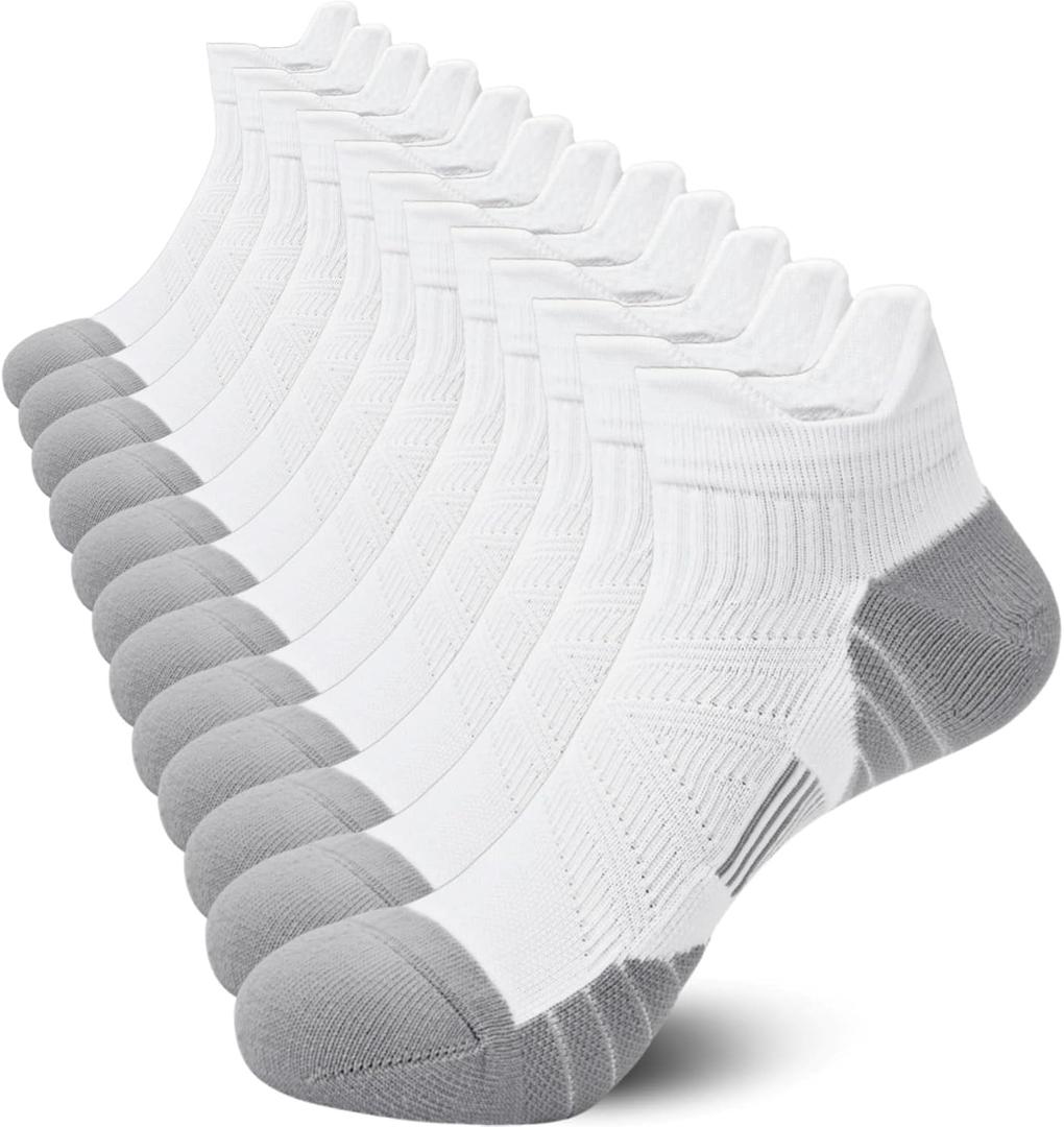Women's Athletic Running Socks Low Cut Cushioned Sport Ankle Socks 6 Pairs