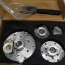 1X8TPI Face Plate Set, Includes four pcs: 2" 3" 4" 6" with Thread 1X8TPI, With Four Nylon Washers for Woodturning lathe, Woodworking tools.