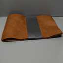 MOSAYT Vinyl Placemats Set of 6-12 X 17 Inch - Faux Leather 100% Waterproof Oil-Proof Wipeable PU Place Mats, Heat Resistant Reversible Table Mats for Kitchen, Dining, Outdoor (Reddish Brown)