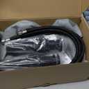 Matte Black Bathroom Sink Faucet, Hurran 4 inch Bathroom Faucets for Sink 3 Hole with Pop-up Drain and Supply Lines, Stainless Steel 2-Handle Faucet for Vanity RV Restroom, 2 Pack