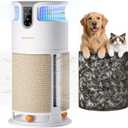 Meowant Pet Air Purifier for Home Large Room Up to 3900 Ft², U-Shape 360° Air Intake, H13 HEPA Filter Reduce Pet Hair Dander Odors Dust, Air Cleaner with Washable Pre-Filter, PM2.5 Monitor, Auto Mode
