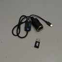 FARSENSE USB A to 12V Cigarette Lighter Adapter(36W)-USB C Male to Cigarette Lighter Female Socket PD Trigger Cable(2FT) with Switching Voltage and Display Voltage,for Dash Cam,GPS,Etc