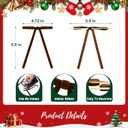 30 Pcs Dark Brown Velvet Ribbon Bows for Christmas Tree - 5 x 7 Inch Vintage Rustic Ribbon Bows for Door Garlands, Gifts, and Xmas Home Outdoor Indoor Decoration