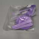 2 x BLITZWAX 2pcs Silicone Wax Pot Liners for Hair Removal, Purple Wax Warmer Bowls Kit with Sticks for Women and Men Body Waxing, Reusable and Easy to Clean Accessories, Compatible with 16 oz Waxing Kit