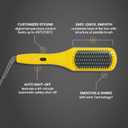 Drybar The Brush Crush Heated Straightening Brush – Hair Dryer Straightener for Smooth, Frizz-Free Hair – Salon-Quality Blowout