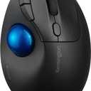 Kensington TB450 Wireless Trackball Mouse, Bluetooth LE & 2.4GHz Connection, 4 DPI Options, Connect up to 3 Devices (K72194WW), Black-Blue
