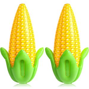 Deekin 4 Pack PVC Corn Balloons Inflatable Corn Cob 24" x 13" Blow up Harvest Decorations Balloons for Farm Fall Thanksgiving Party Decoration Supplies