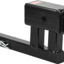 864125 1-1/4" to 2" Hitch Adapter with 4-1/4" Rise/Drop Hitch, 3,500lbs G.T.W, Hitch Pin and Clip Included