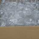 Goodluck 40 PCS Diamond Stemless Plastic Wine Whiskey Glasses, 12 Oz Disposable Cocktail Glasses, Suitable for Weddings, Birthday Parties, Family Gatherings, Bars (Clear and Gold)
